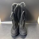 Route 66 Tawney Black Suede Look Wedge Heel Boots Women's Size 8.5M/ Used