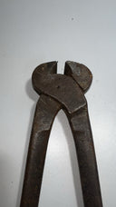 CAREW'S Antique Number 10 End Cutting Nippers Farm Tool Made in USA