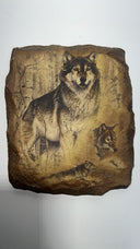 Majestic Wolves Limited Edition Plate - Al Agnew “Enduring Spirits” 2000