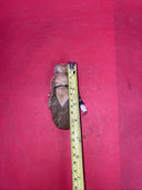 American Indian Artifact, Tabletop Stone Knife, Leather Handle