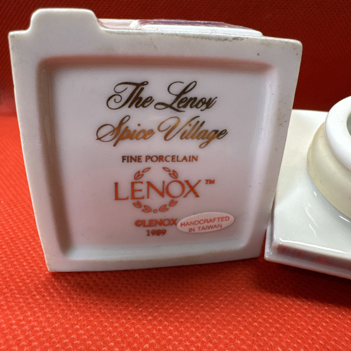 Vintage 1989 Lenox Spice Village DILL Jar With Lid