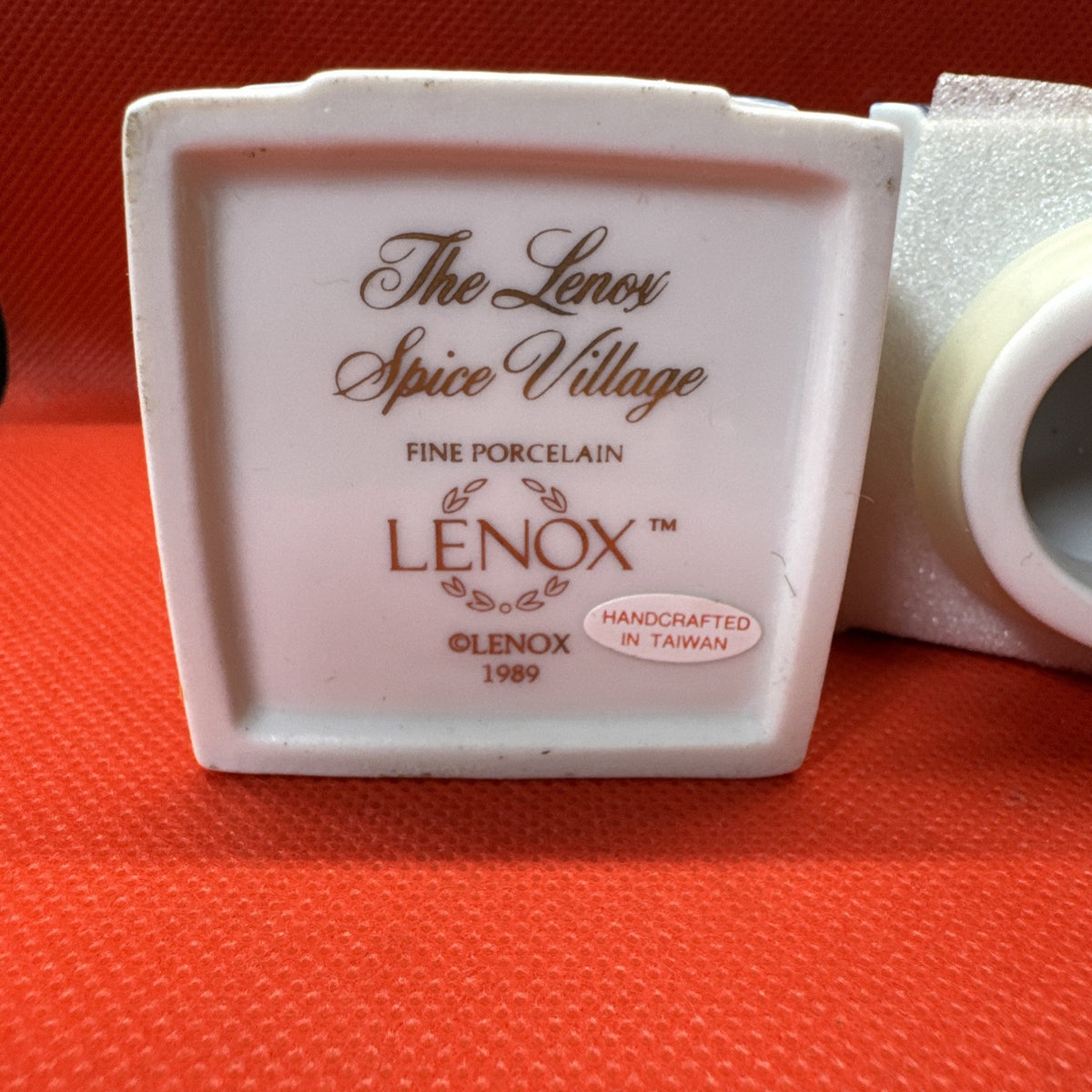 Vintage 1989 Lenox Spice Village PEPPER Jar With Lid
