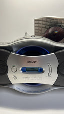 Sony Boombox CFD-F10 CD AM/FM Radio Cassette CD Recorder Mega Bass **READ**