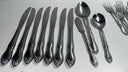 Simeon L & George H Rogers Oneida Xtra Jasmine Flatware Set / 48 Pieces