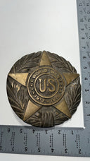 WWI U.S. Military Grave Marker - 6” Brass Star, 1917-1918 Veteran Memorial