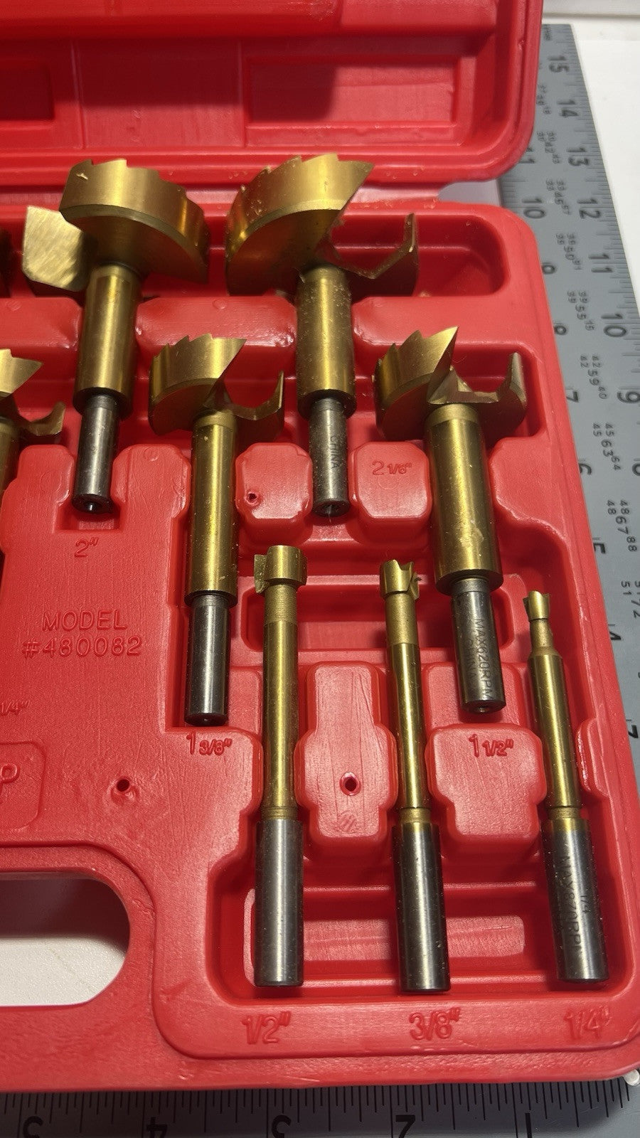 MASTERGRIP 480082 16pc Titanium Plated Bit Set Carrying Case