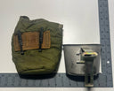 Vintage US Military LC-1 Canteen Cover with ALICE Clips – Nylon, OD Green