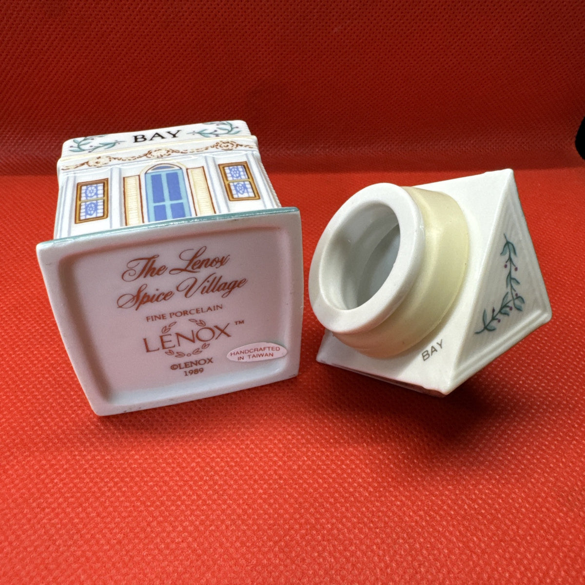 Vintage 1989 Lenox Spice Village BAY Jar With Lid