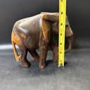 Wooden Elephant Statue Hand Carved Decoration Home