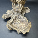 Vintage Pompadour AF 77 Owl on Branch Candle Holder Figurine Faux Wood Resin