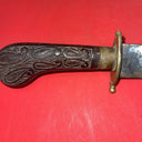 Vintage Islamic Yemen Marsh Arab Jambiya Khanjar Dagger Carved Wood Sheath