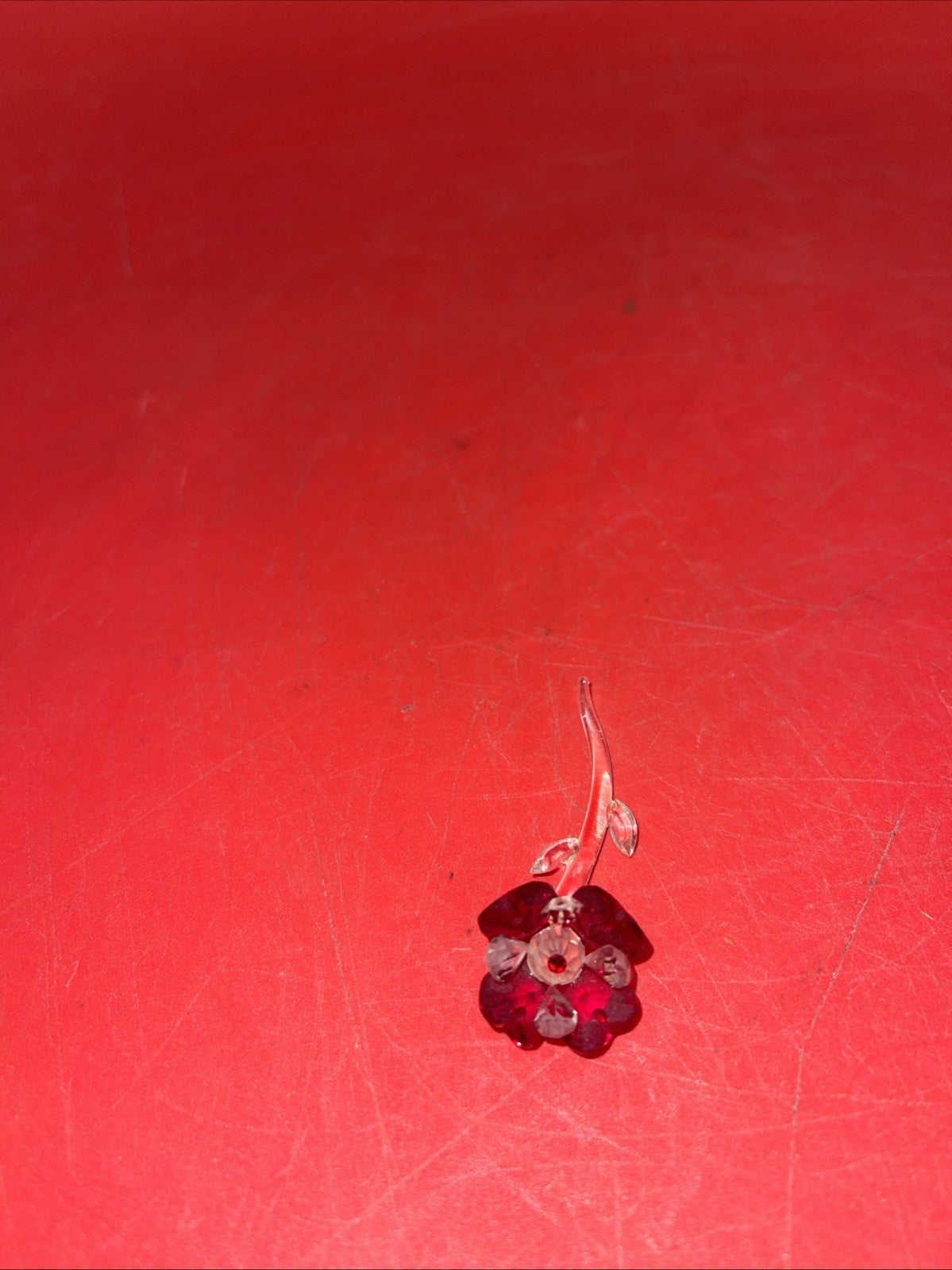 Crystal figurine Bunnies, Swan and Flower