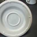 Sango Stoneware Chesapeake Set Of Cups (6pcs) And Saucers (3pcs)