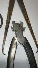 Lot of 5 Vintage Machinist Dividers Calipers Tools.