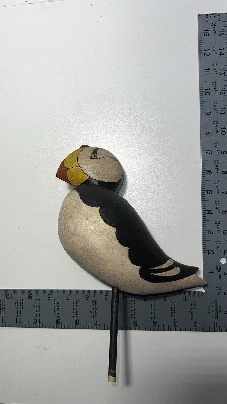 Hand-Carved Wooden Duck Decoy Signed R. Wassel 1987 Vintage Hunting Collectible
