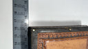 Vintage Leather Backgammon Set Folding Case - No Chips or Dice