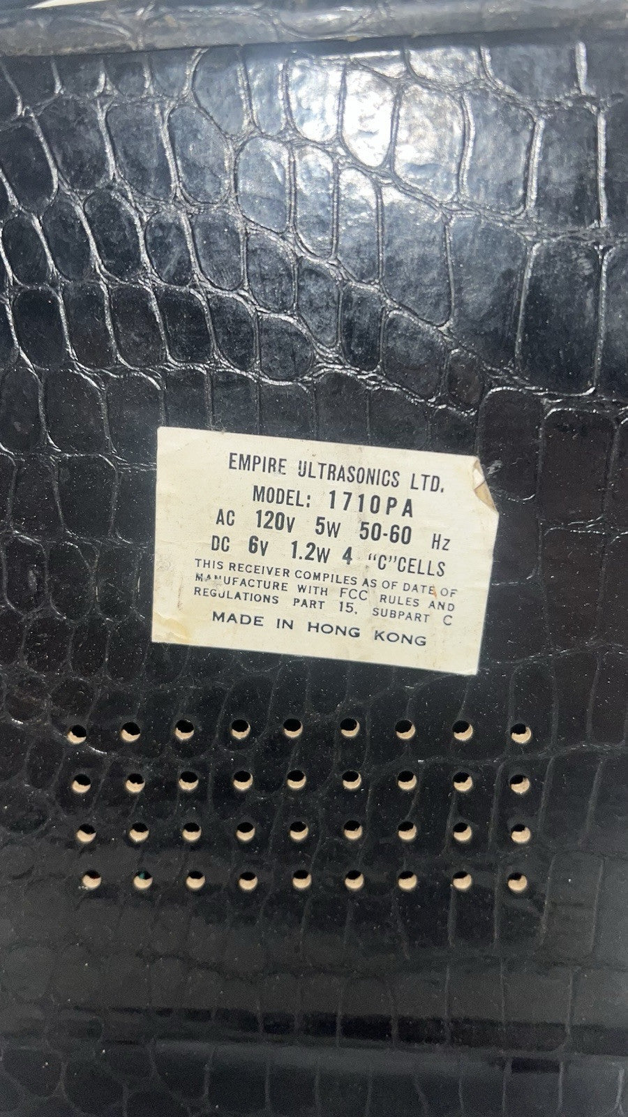 Vintage Empire Ultrasonics 1710PA Multi-Band Radio AM/FM/AIR/PB/WB Works