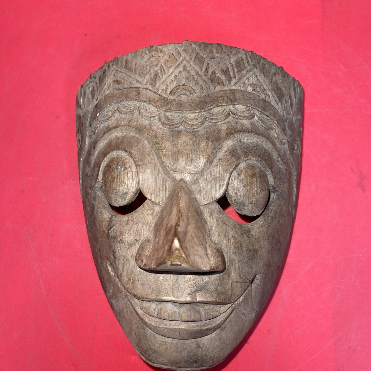 VINTAGE BALINESE/ INDONESIAN  WOOD JAVA TOPENG MASK