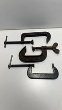 Vintage C-Clamps Lot - Cincinnati Tool Co & More - Heavy Duty Metal Clamps.Lot 3