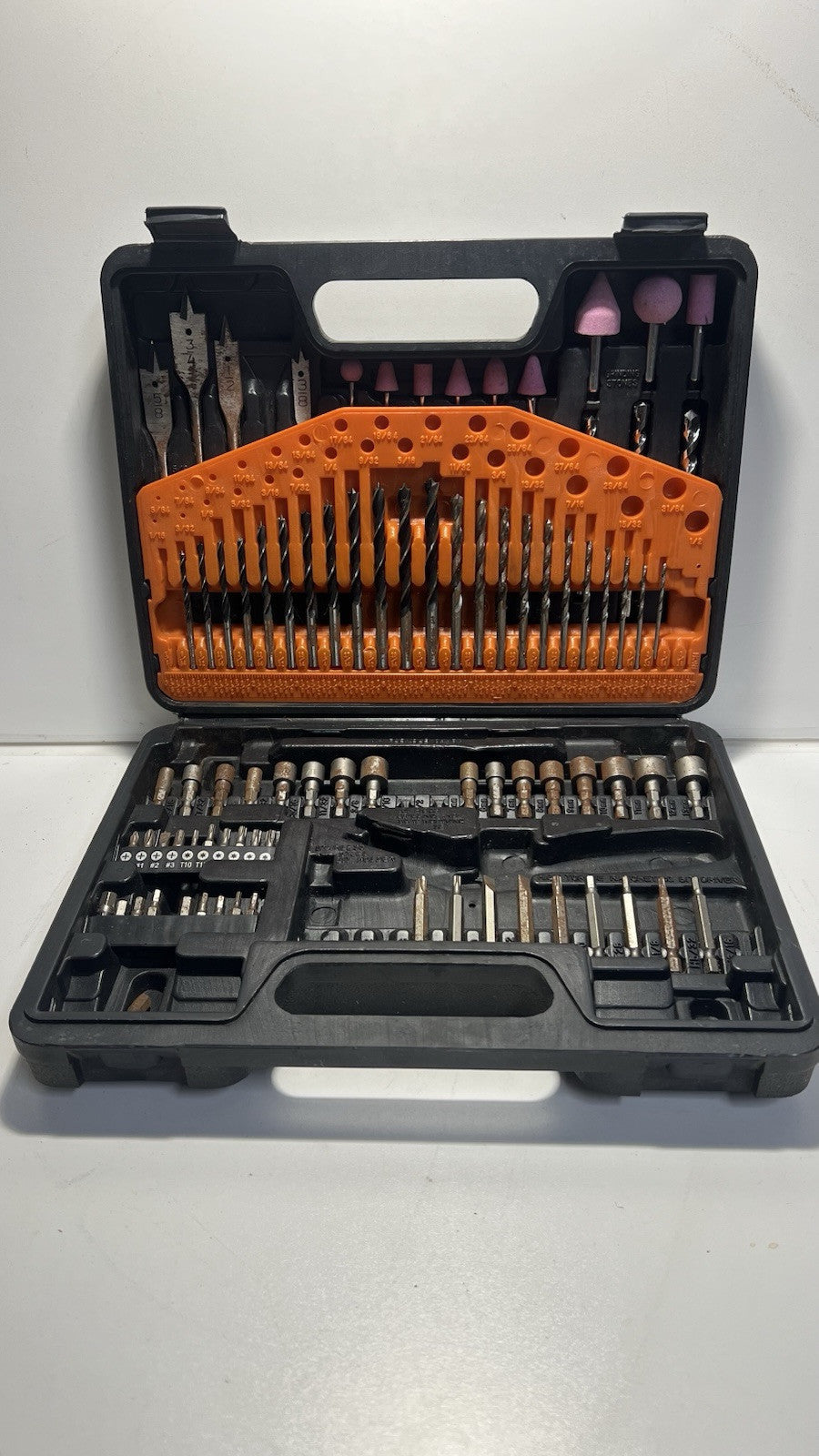 Drill Bit Set/Screwdriver Bit Set Combo. Some parts are lost