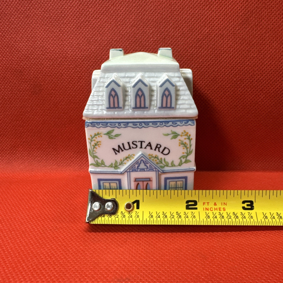 Vintage 1989 Lenox Spice Village Mustard Condiment Jar w/Lid