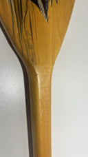 Vintage Hand-Painted Wooden Canoe Paddle 29.5” - Signed Schmidt ‘97 - Duck Art