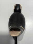 Hand-Carved Wooden Duck Decoy Signed R. Wassel 1987 Vintage Hunting Collectible