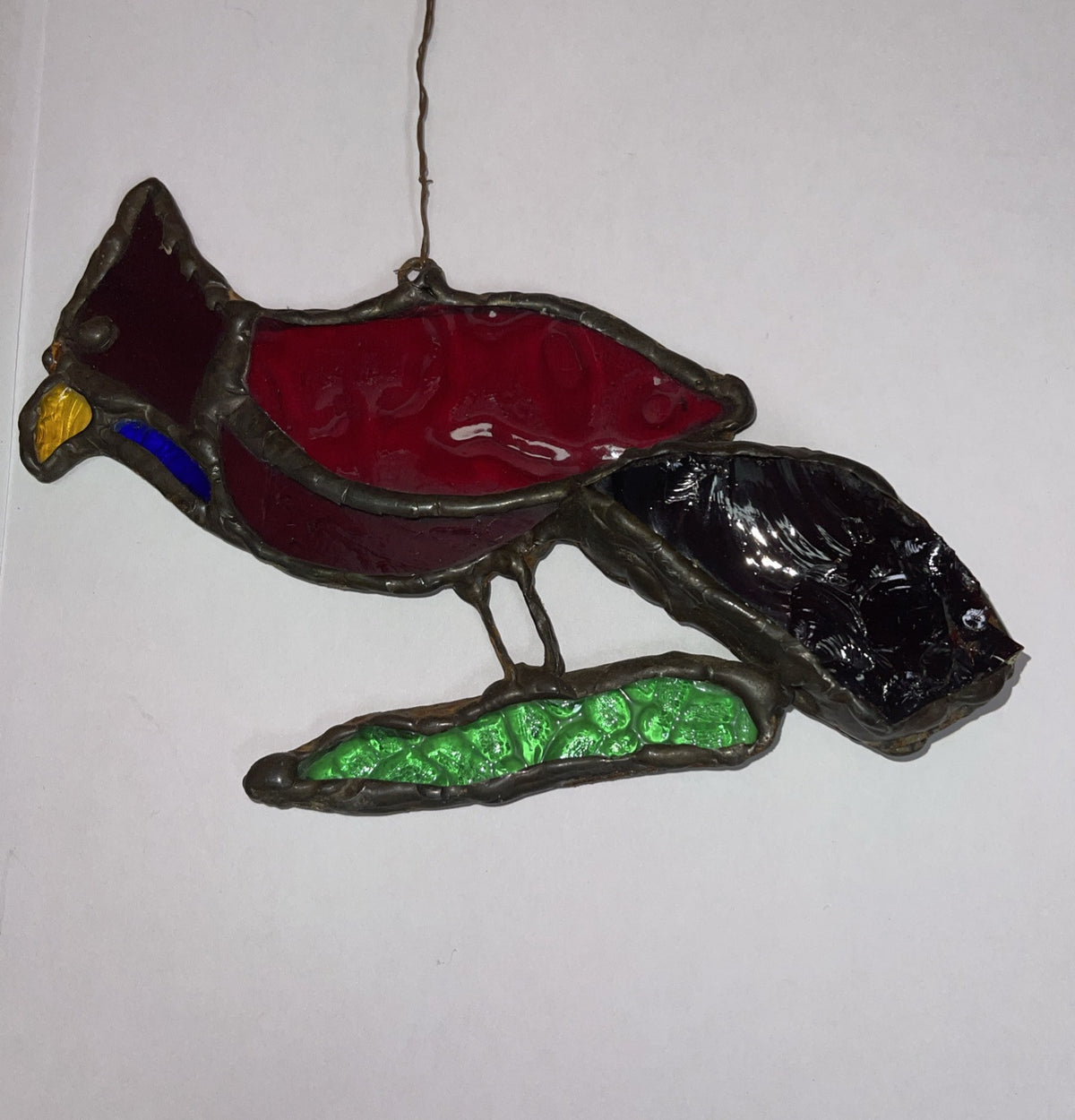 Vintage Stained Glass Suncatchers Set Of 3