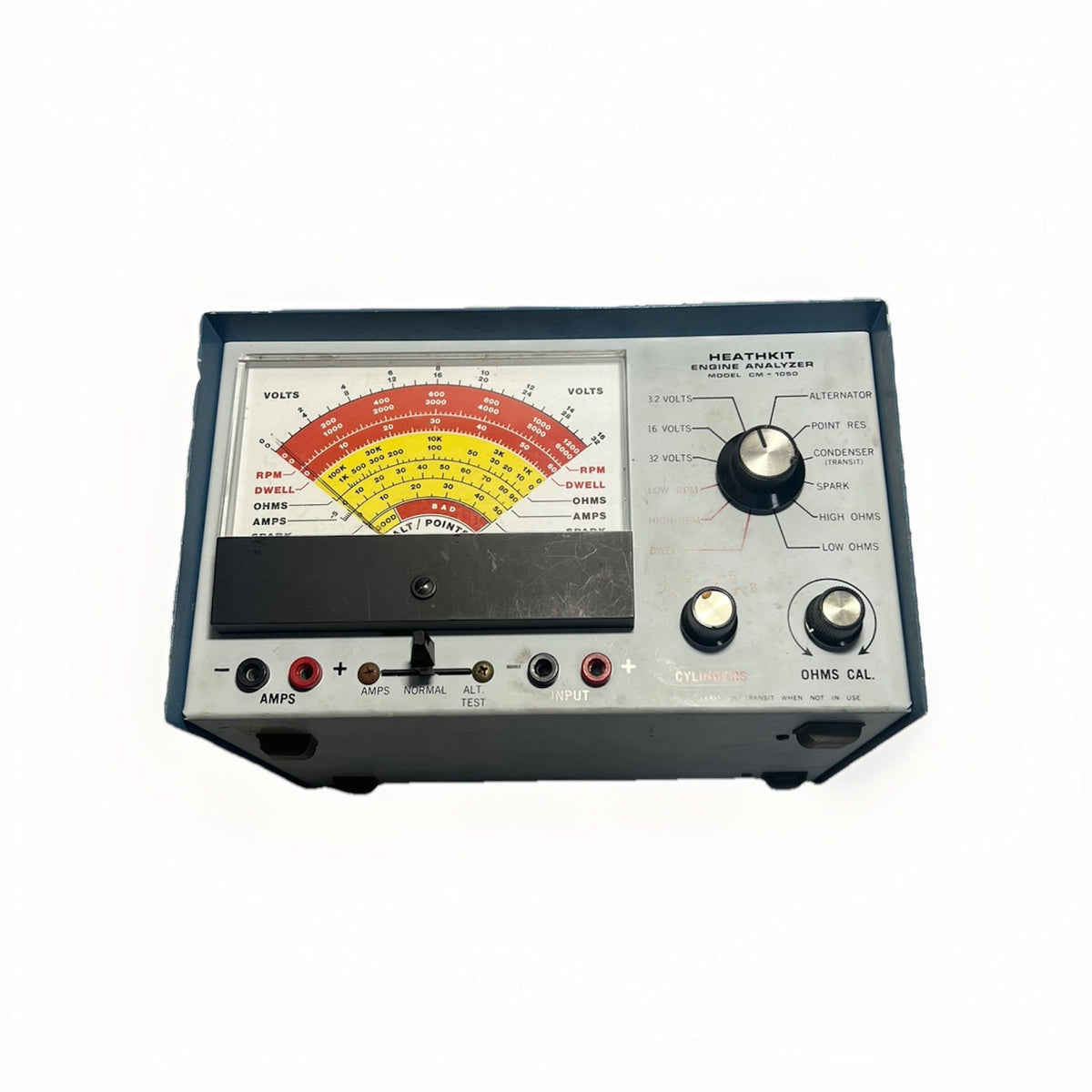 Vintage Heathkit CM-1050 Engine Analyzer RPM Volts Ohms Dwell Shunt. Untested