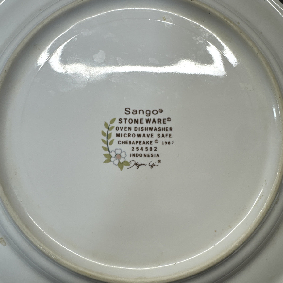 Sango Stoneware Chesapeake Plate 7.5”/ Set Of 5