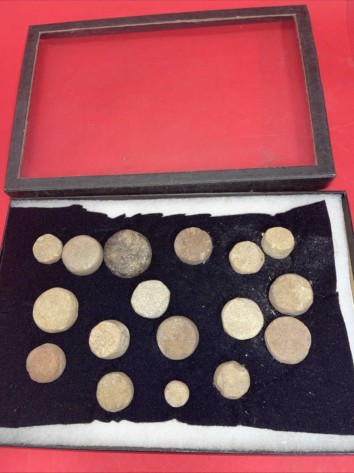 Indian Artifacts Lot of 17  Discoidals Game Stones