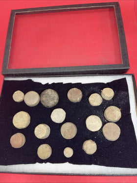Indian Artifacts Lot of 17  Discoidals Game Stones