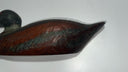 Vintage Hand-Carved Wooden Duck Decoy with Hole – Rustic Hunting Collectible