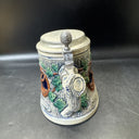 Vtg Western Germany Lidded Beer Stein Original  Thewalt Hunter & Deer