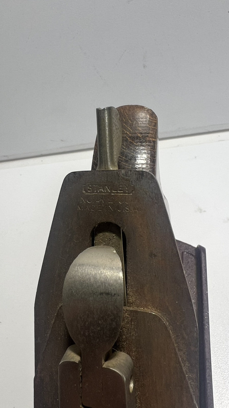Stanley Plane 12-004 No.4 Bench  9-3/4" long 2" blade Made USA wood handles