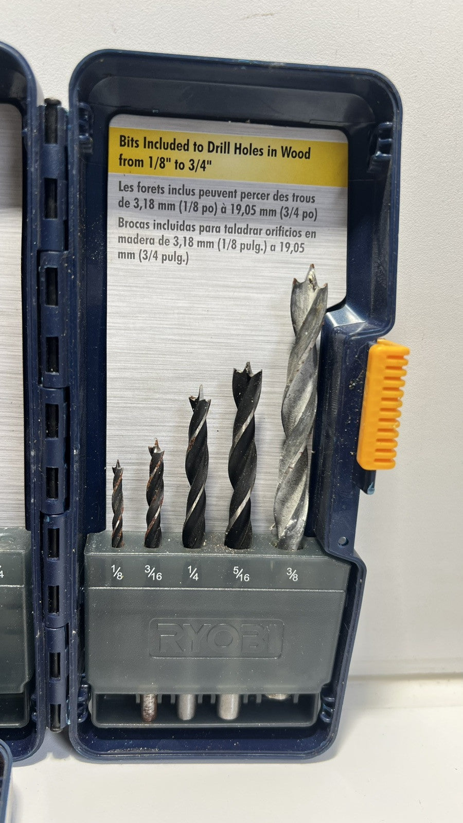 Ryobi Drill Bit Set and screwdriver bit. Lot 3