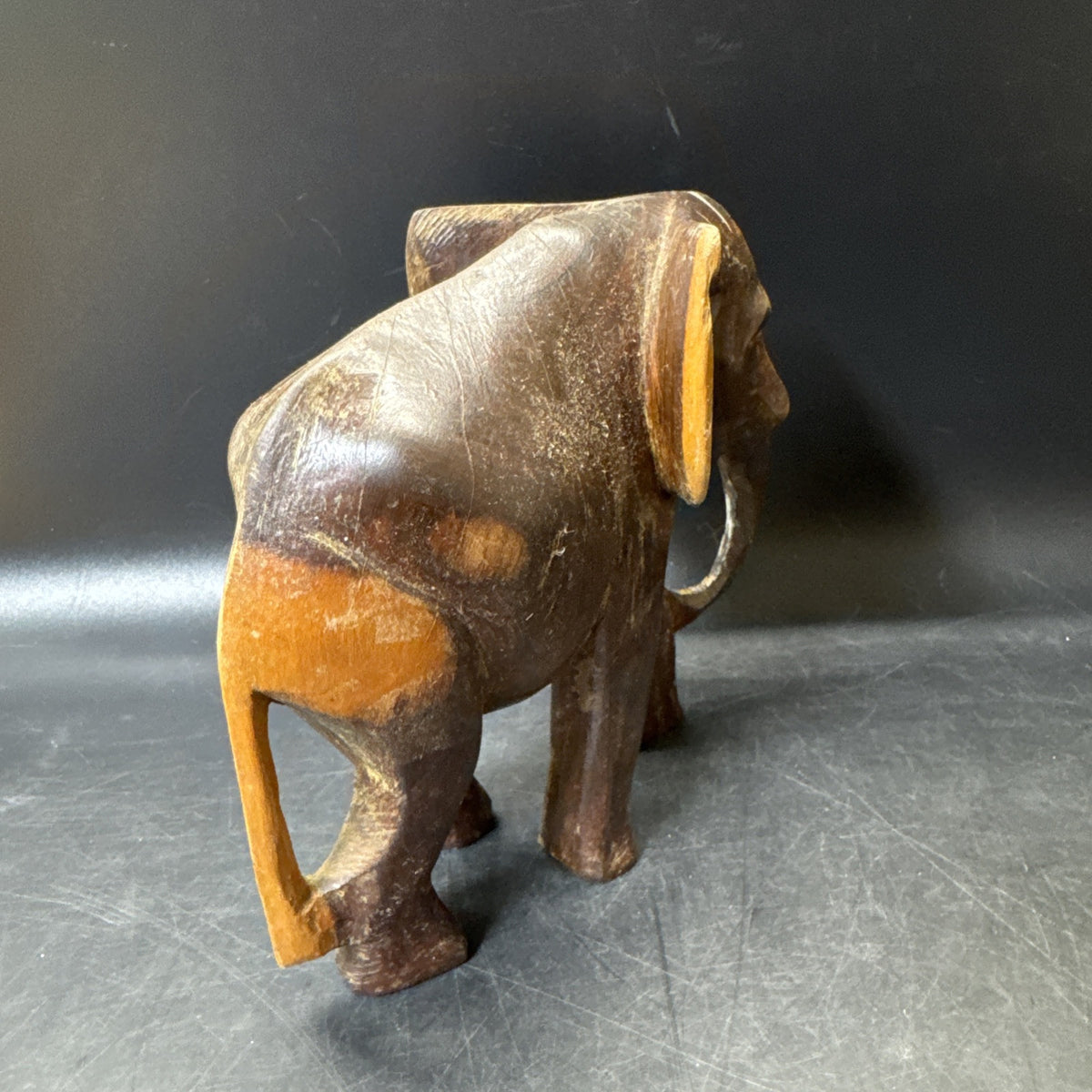 Wooden Elephant Statue Hand Carved Decoration Home