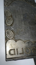 Antique Frankford Candy Chocolate Mold ½ LB Solid Bar Easter Eggs Design