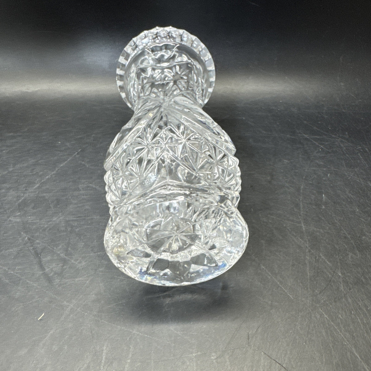 Hofbauer Collection Lead Crystal Vase With Bird 5 1/3” Tall