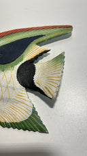 Talavera Mexican Hand-Painted Fish Plaster Wall Hanging Decoration 11.75" Long