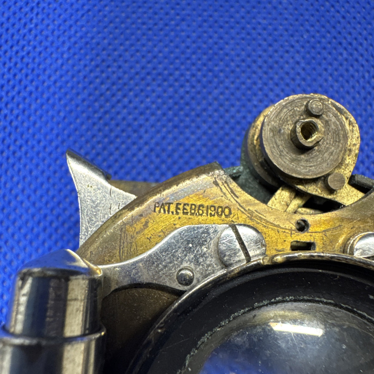 Antique Brass Lens Wollensak Optical Co./ For Parts