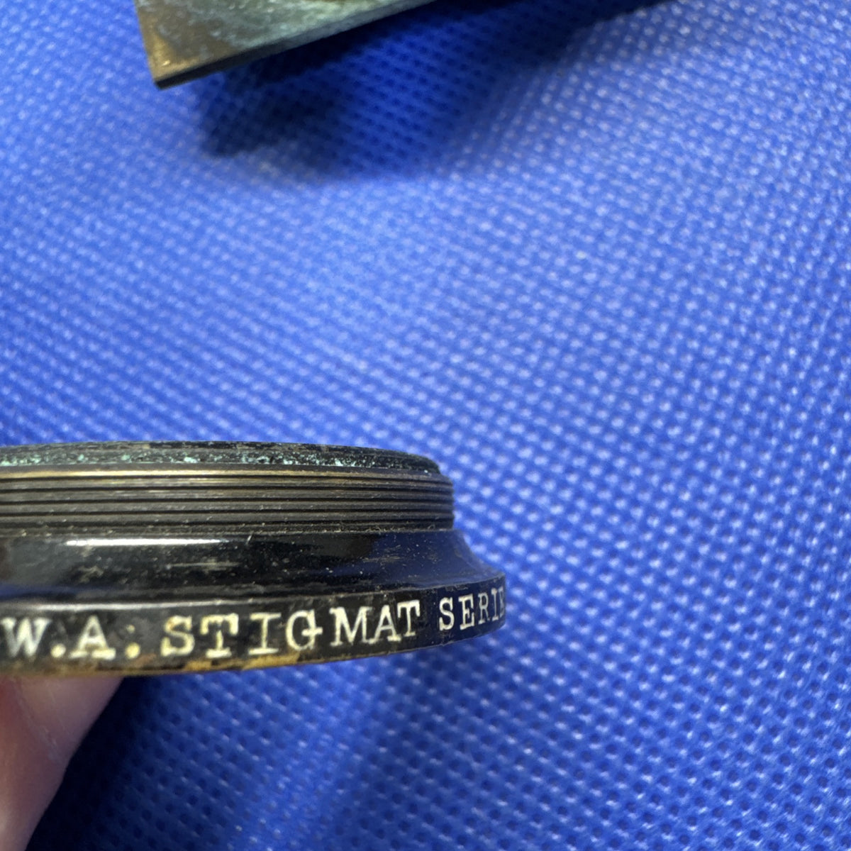 Antique Brass Lens Wollensak Optical Co./ For Parts