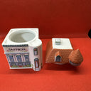 Vintage 1989 Lenox Spice Village SAFFRON Spice House With Lid