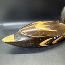 Wooden Duck Decoy Hand Carved Painted Wood Figure