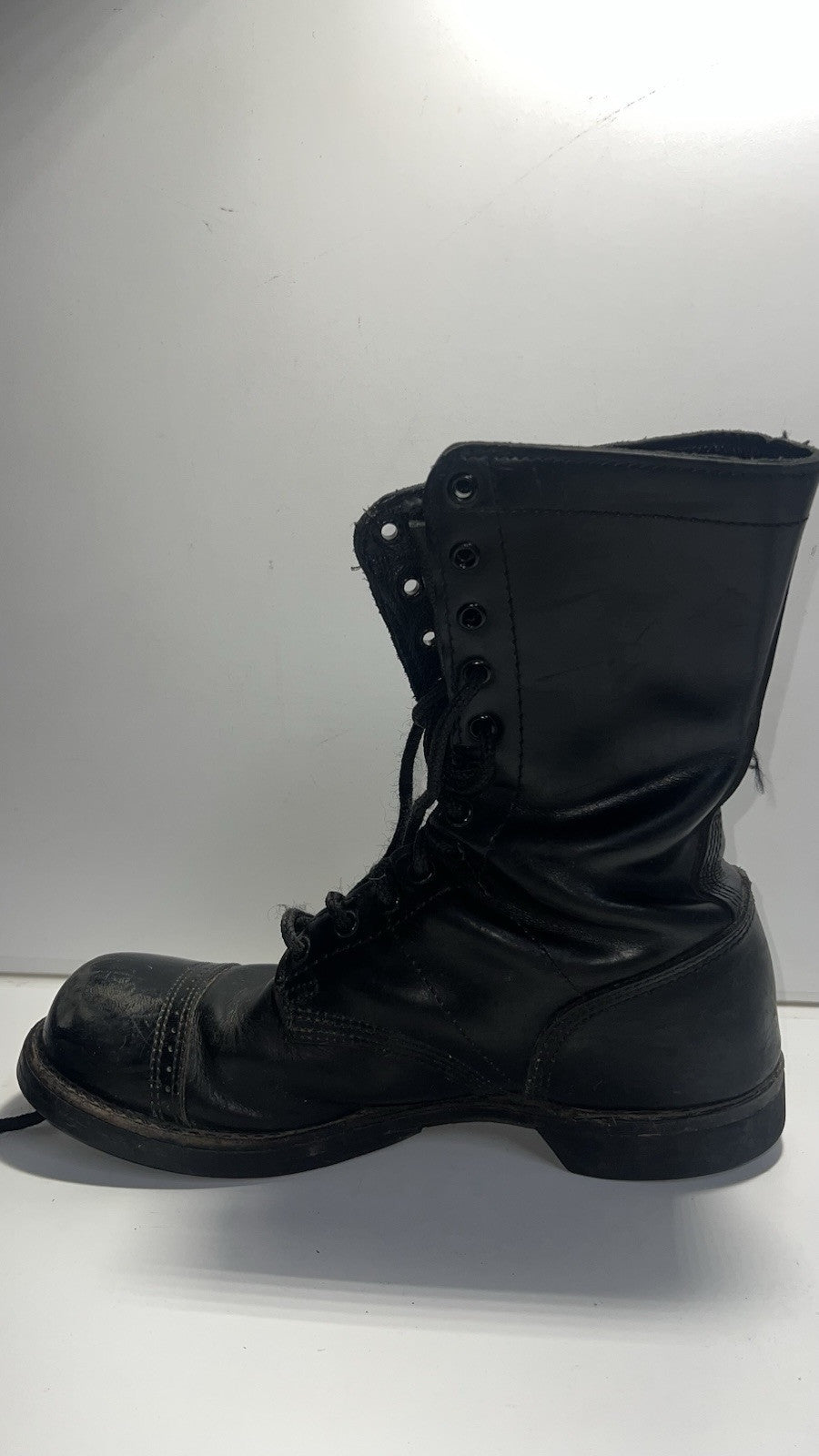 CORCORAN 1500 Airborne Black Leather Jump Boots  9.5 E Military Combat Lace Up