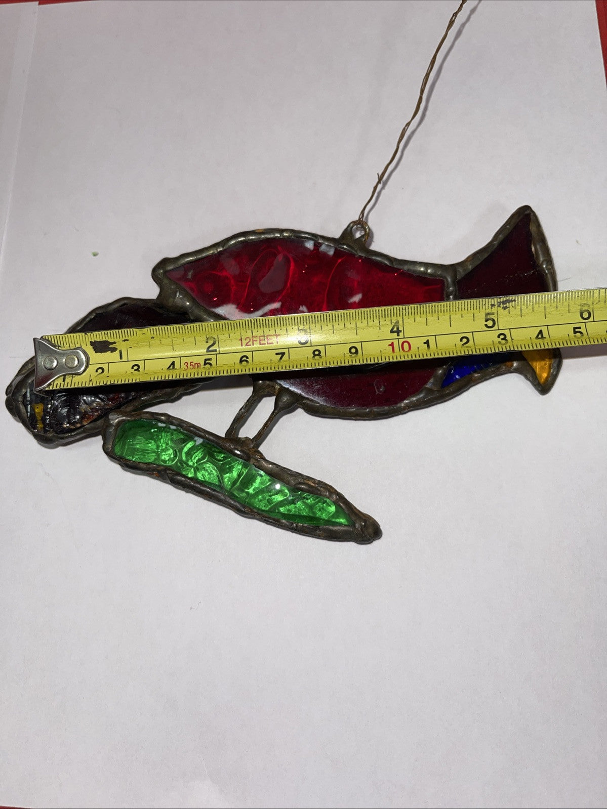 Vintage Stained Glass Suncatchers Set Of 3