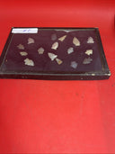 Native American Artifacts Arrowheads Lot 16 Points w/12”x8.5” Frame. #8