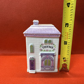 Vintage 1989 Lenox Spice Village THYME Jar With Lid (has Ships)