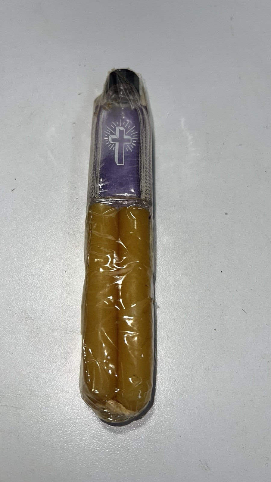 Vintage Catholic Last Rites Crucifix - Mother of Pearl Inlay, Empty Holy Water