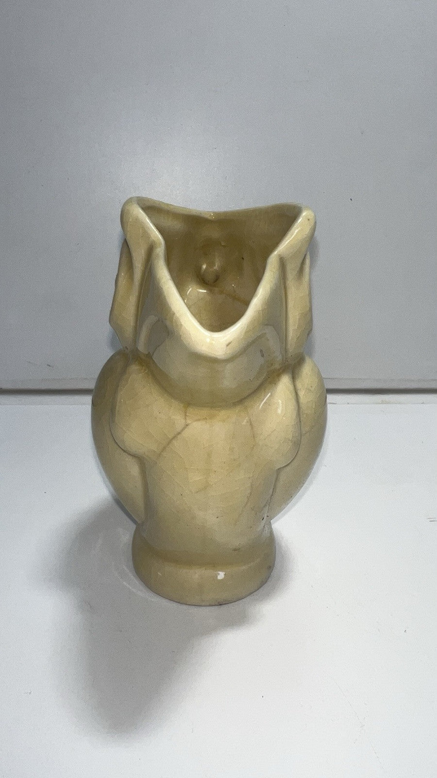 Ceramic Toucan Kookaburra Yellow Pitcher Creamer Made In Japan Vintage
